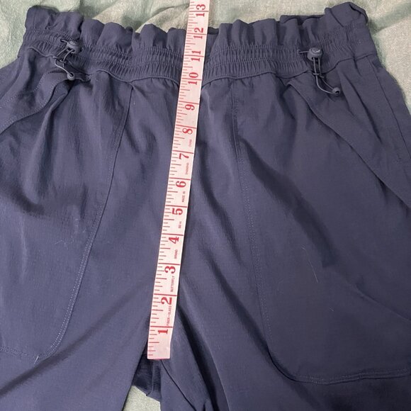 Athleta Trekkie Parachute Pants Womens 8 Navy Blue Outdoor Athleisure Gorpcore - Picture 8 of 12